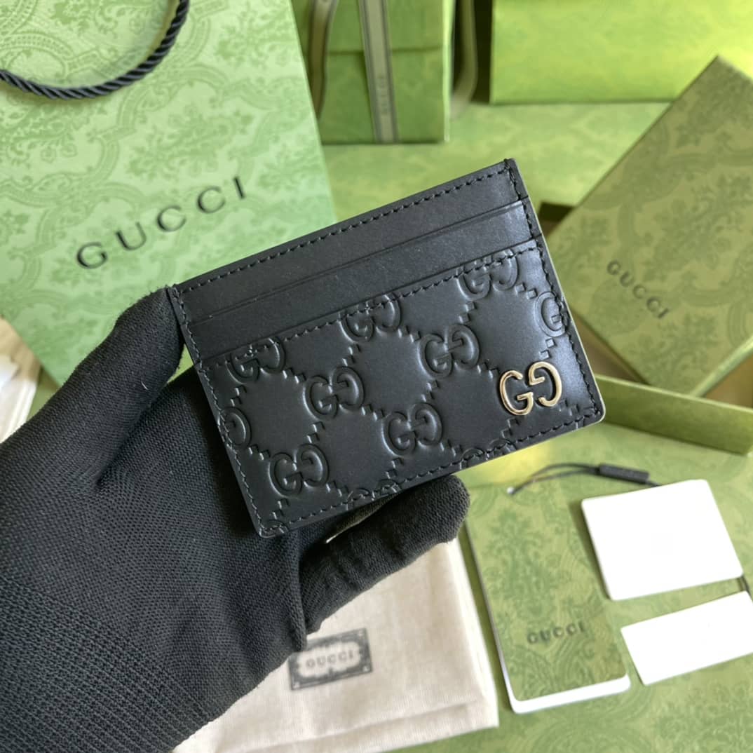 Gucci Signature Cards Holder Replica 473927 - DEEPREPS