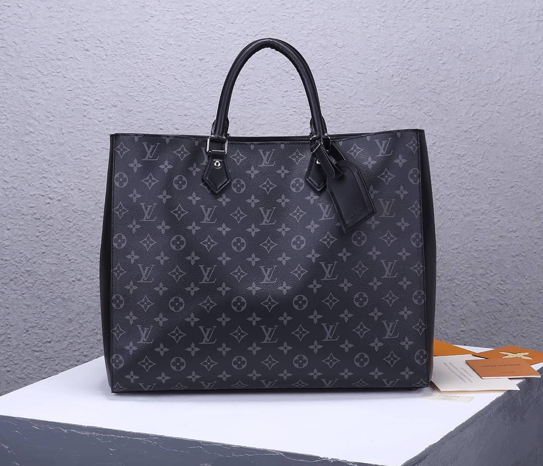 Louis Vuitton Monogram Eclipse Grand Sac Bag Replica M44733 - DEEPREPS