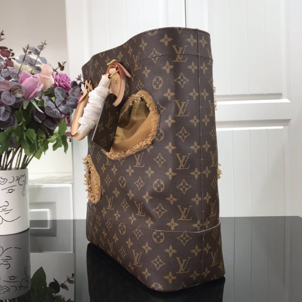 Louis Vuitton Monogram X Comme Des Garons Burned Holes Tote M40011 Replica - DEEPREPS