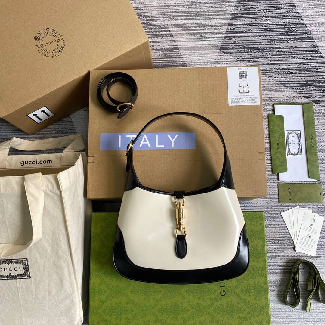 Gucci GG Jackie 1961 Mini Shoulder Bag Replica White 637092 - DEEPREPS