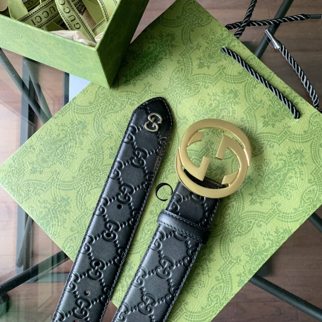 Knockoff Gucci Logo Belt 38mm - DEEPREPS