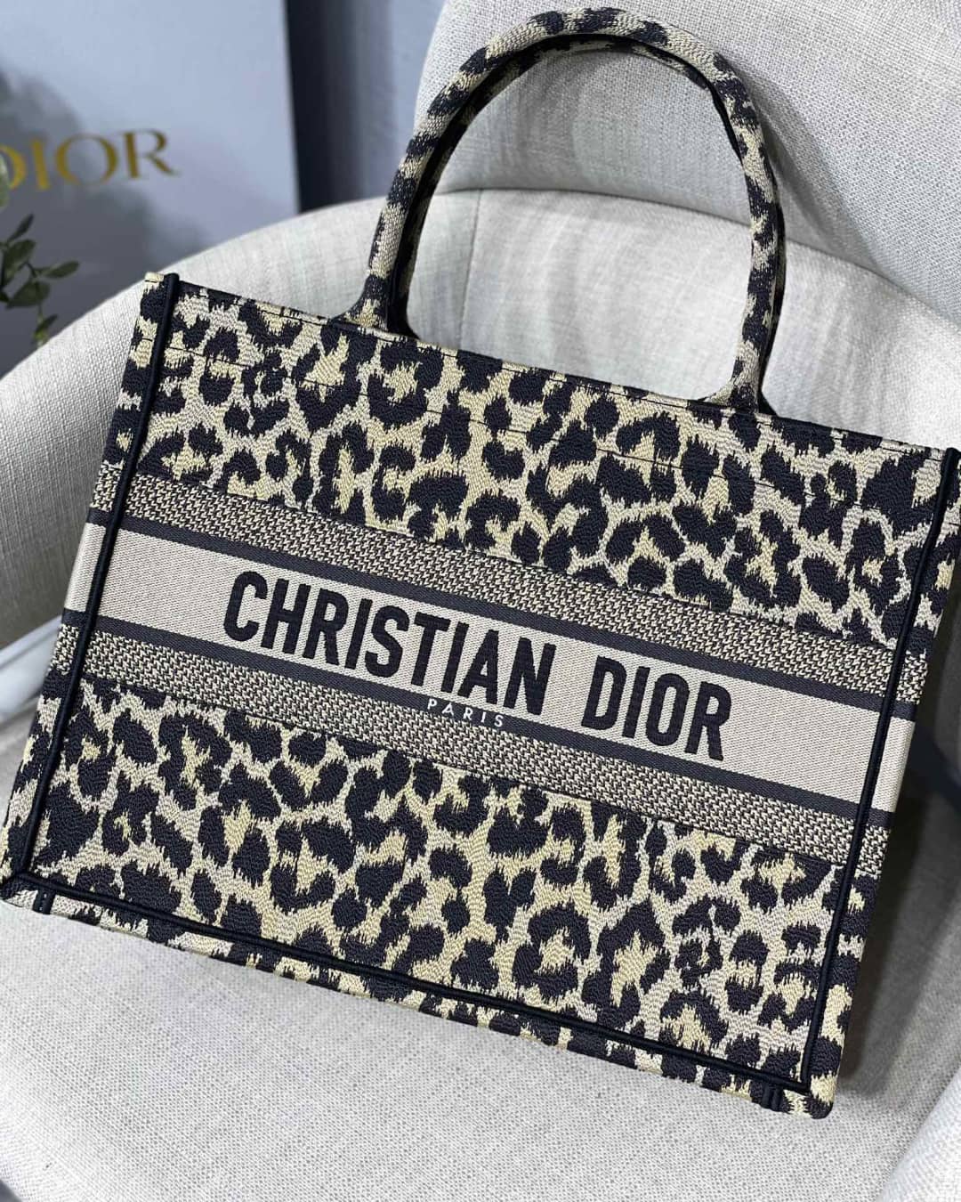 Christian Dior Tote Bag Dupe CD Book Embroidery - DEEPREPS