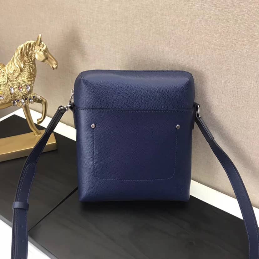 Louis Vuitton Taiga Pochette Grigori Mens Shoulder Bag Replica Blue M30505 - DEEPREPS