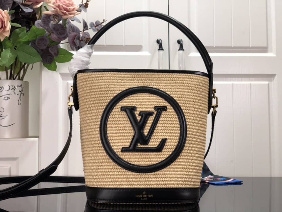 Louis Vuitton Petit Caramel Black M59962 Replica Bucket Bag - DEEPREPS