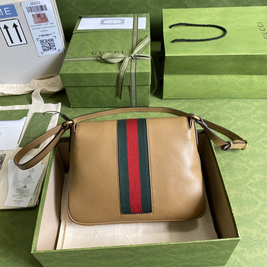 Gucci Double G Messenger Shoulder Bag Replica 648934 - DEEPREPS