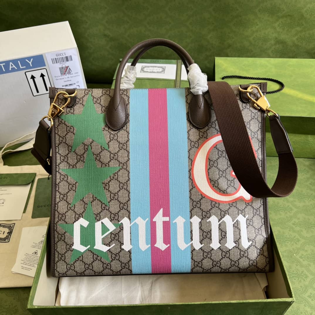 Gucci Geometric Print Medium Tote Replica 674148 - DEEPREPS