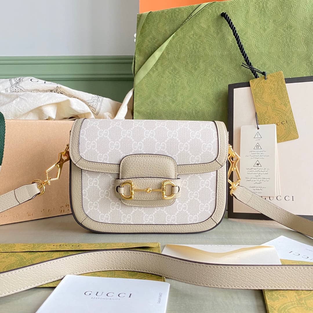 Gucci Horsebit 1955 Mini Shoulder Bag White 658574 Replica - DEEPREPS