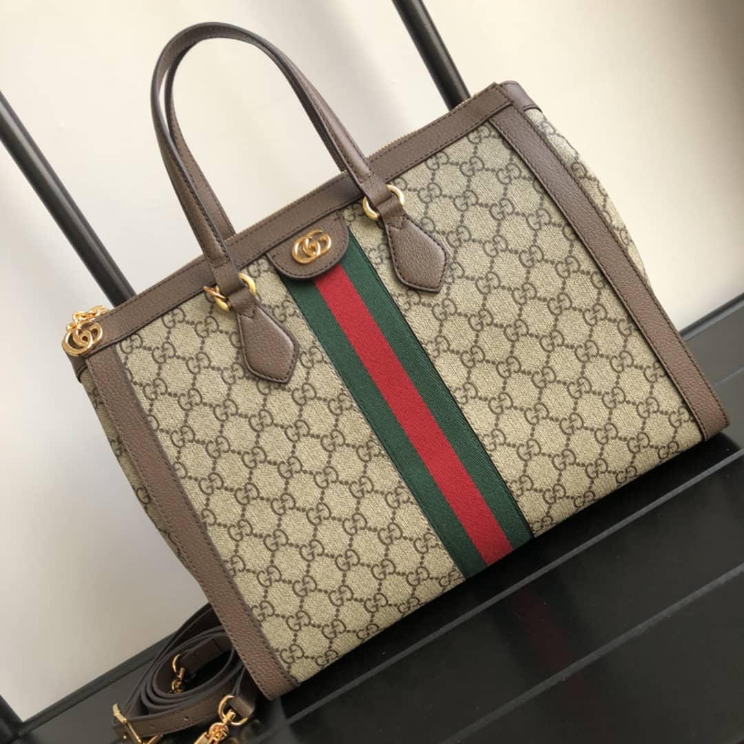 Gucci Ophidia Medium GG Supreme Shoulder Bag Replica 524537 - DEEPREPS