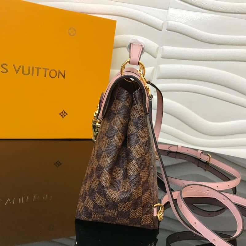 Louis Vuitton Damier Ebene Clapton Replica Backpack Pink N42262 - DEEPREPS
