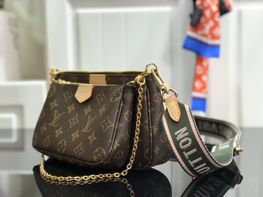 Louis Vuitton Monogram Canvas Multi Pochette Replica Green M44823 - DEEPREPS