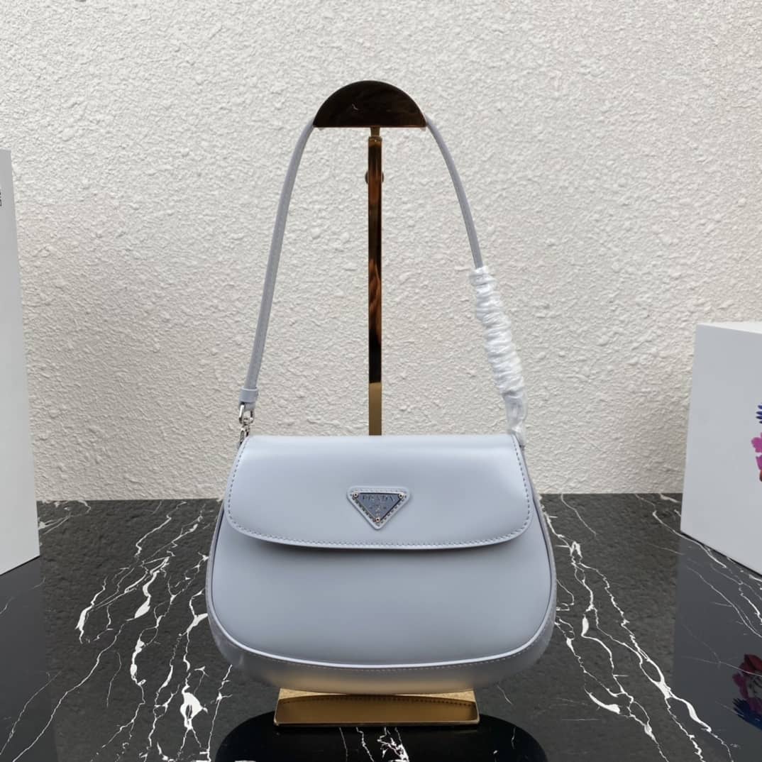 Prada Cleo Bag Dupe Brushed Leather Flap Replica Shoulder Bag - DEEPREPS
