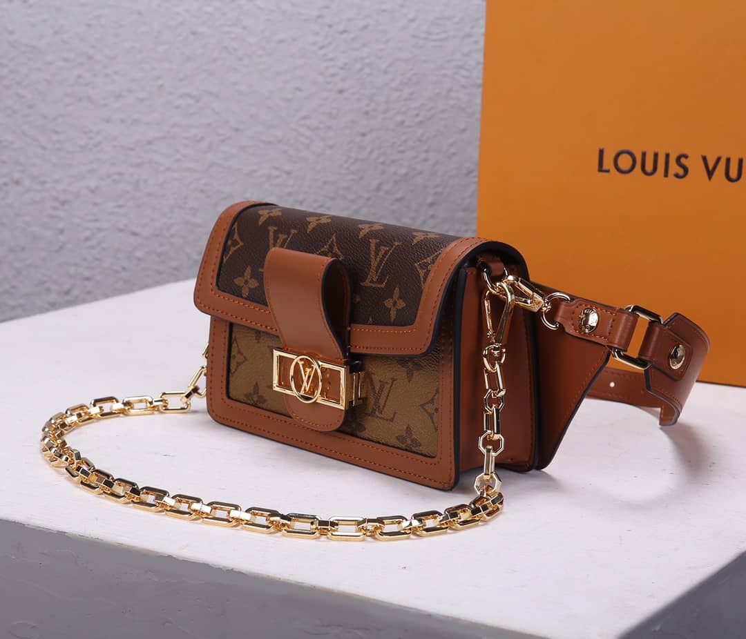 LV Bum Bag Dupe Monogram Reverse Dauphine Brown M44586 - DEEPREPS