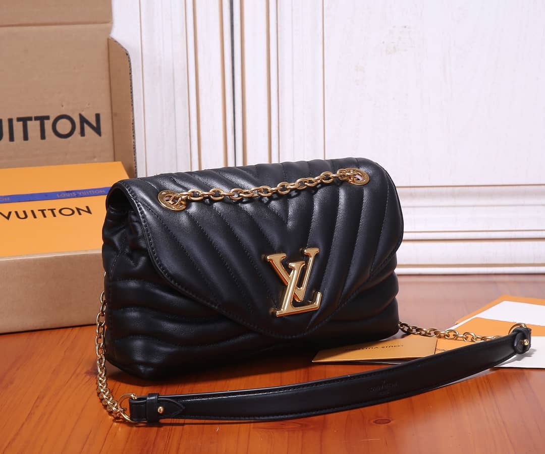 Louis Vuitton New Wave Replica Chain Bag H24 Black M58552 - DEEPREPS