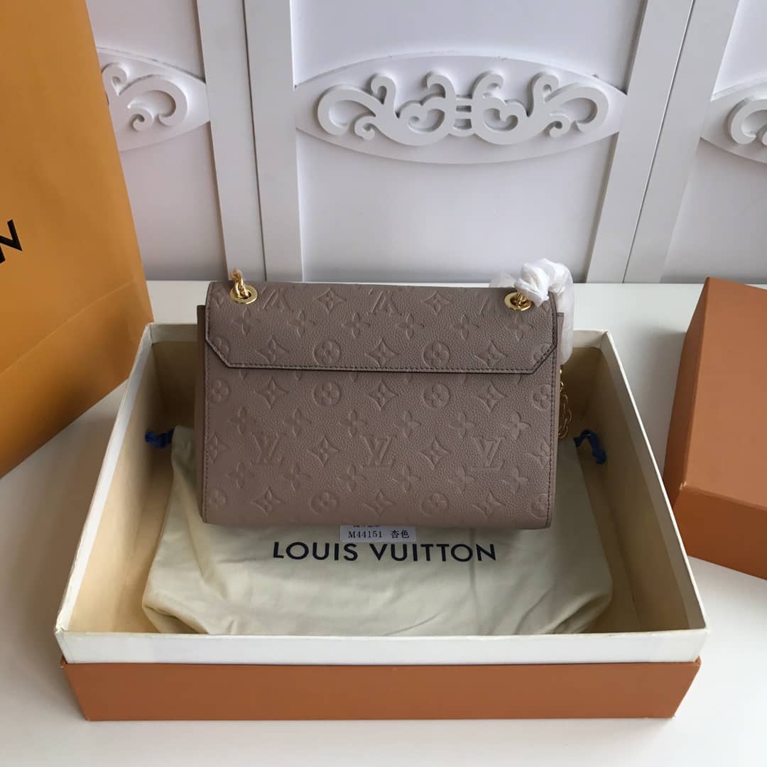 Louis Vuitton Monogram Empreinte Vavin PM Chain Replica Shoulder Bag Apricot M44151 - DEEPREPS