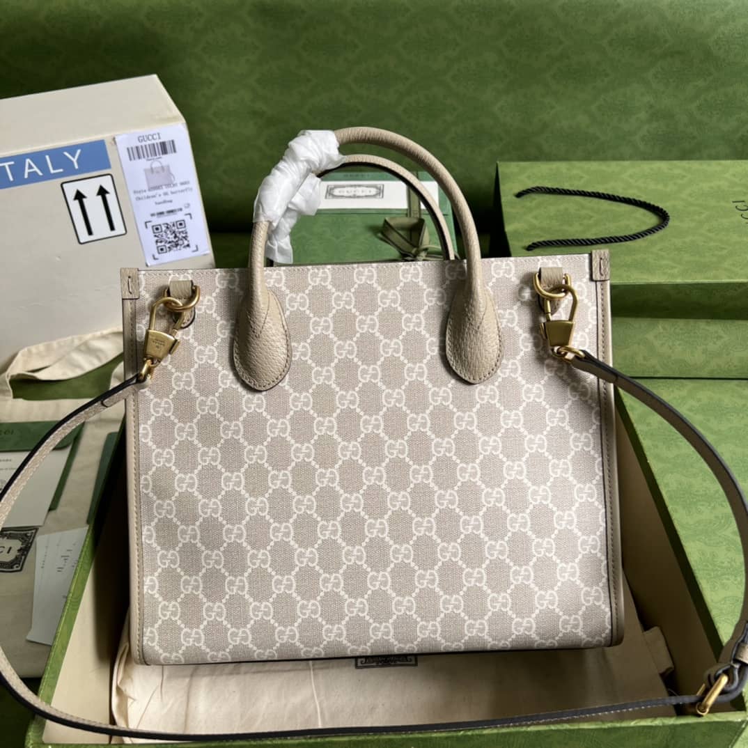 Gucci GG Small Tote Bag With Interlocking G 659983 Replica - DEEPREPS