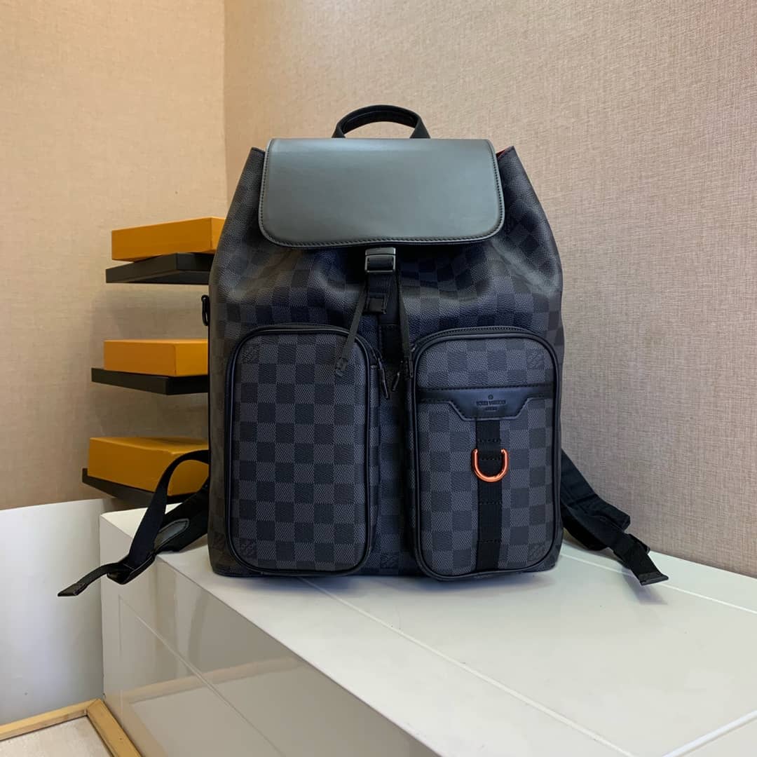 Louis Vuitton Damier Graphite Coated Canvas Utility Replica Backpack N40279 - DEEPREPS