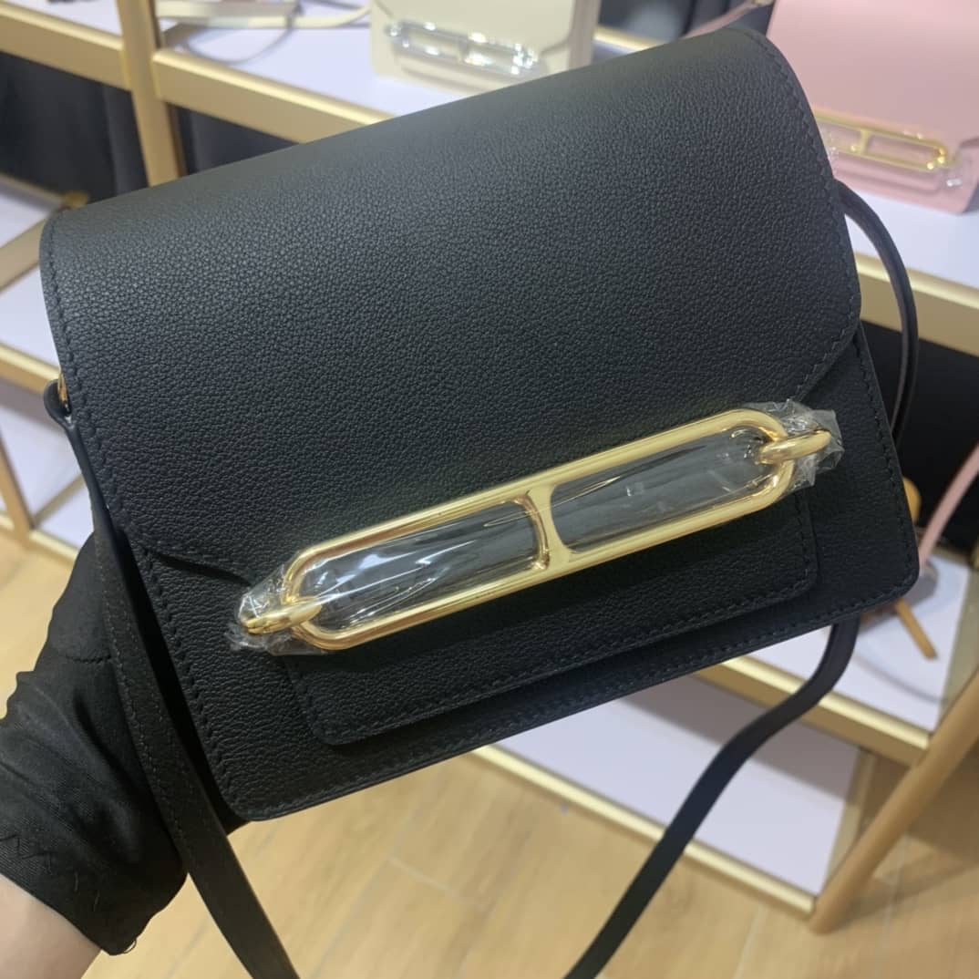 Hermes Roulis Mini Sac Evercolor Calfskin Leather Crossbody Bag - DEEPREPS