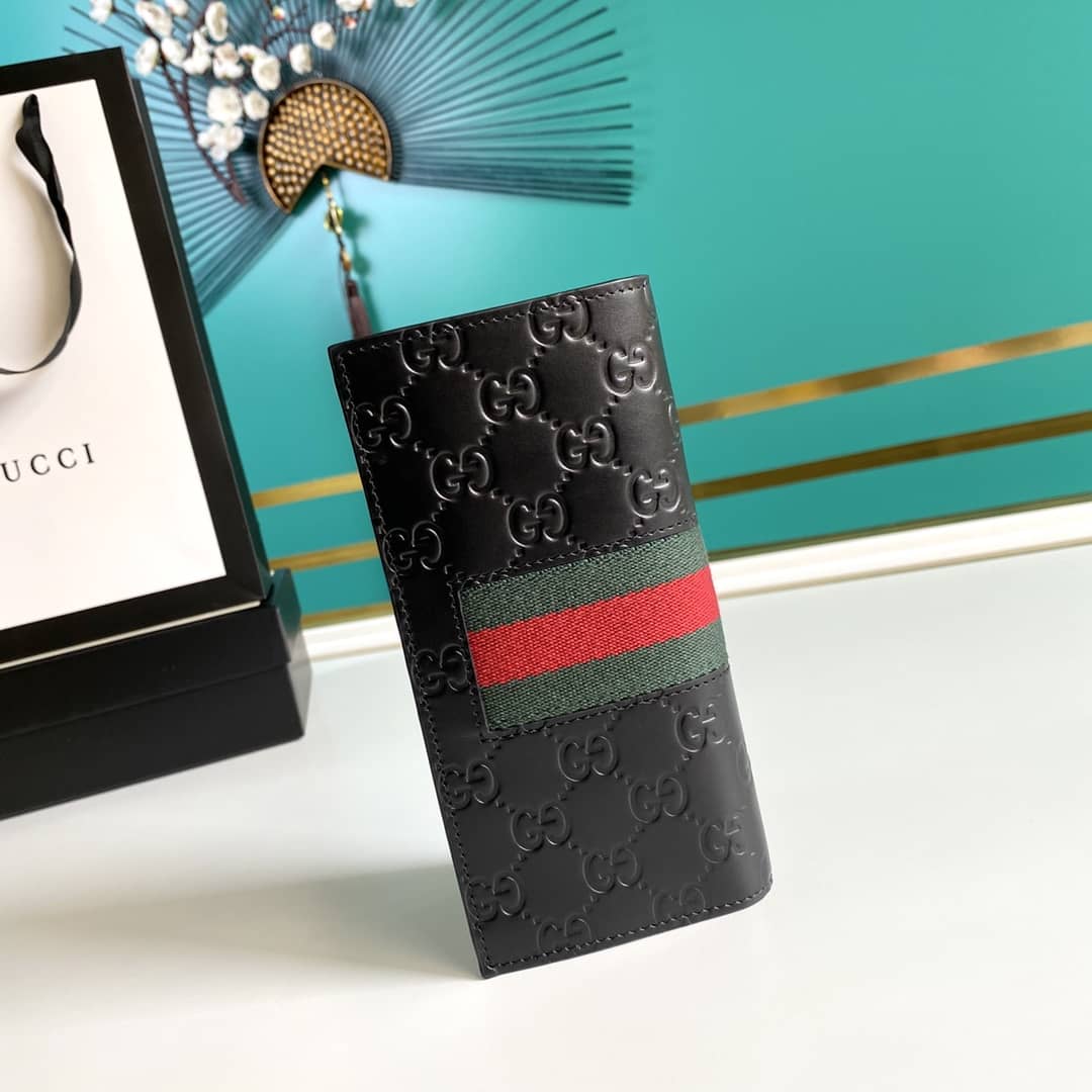Gucci Bill PVC Leather Long Wallet Replica 408836 - DEEPREPS