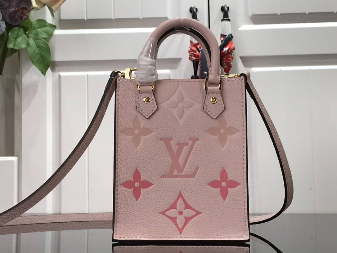 Louis Vuitton Monogram Petit Sac Plat Bag Replica Pink M80449 - DEEPREPS