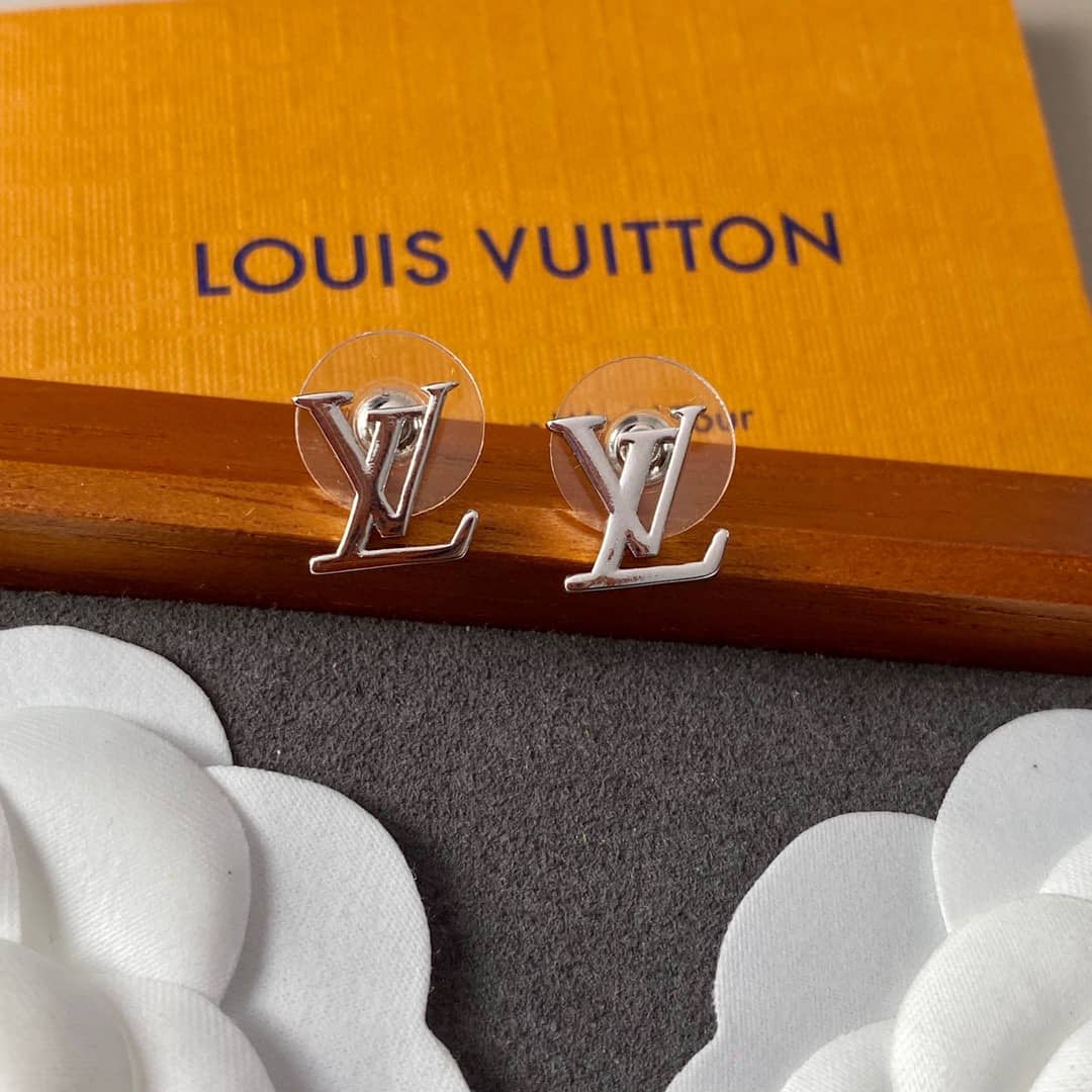 LV Hoop Earrings Dupe Logo - DEEPREPS