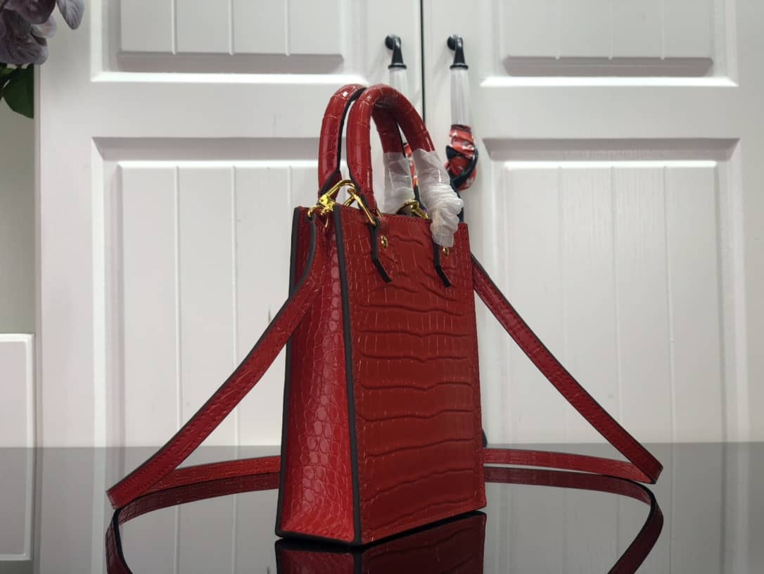 Louis Vuitton Petit Sac Plat Flat Shoulder Bag Replica Red M80169 - DEEPREPS