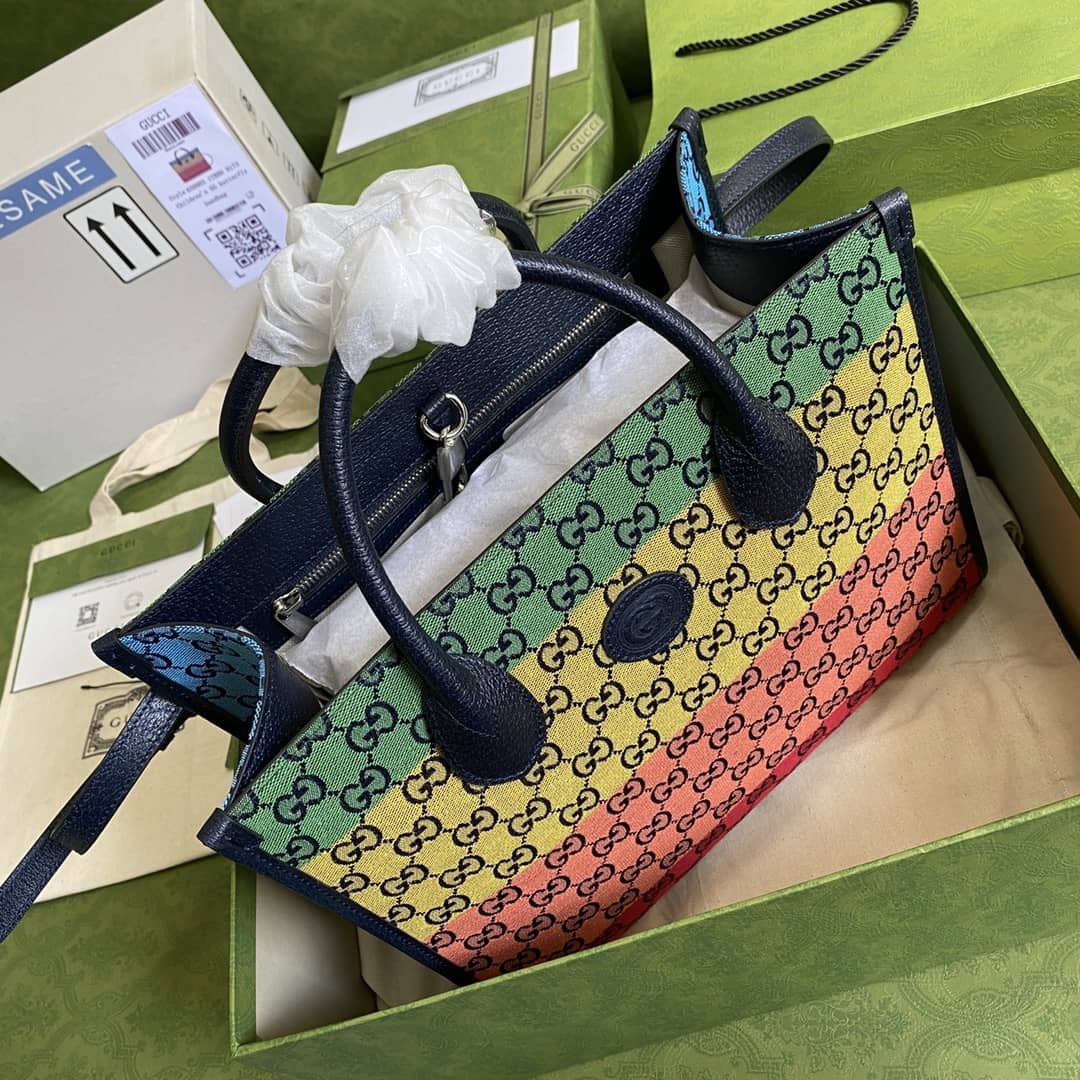 Gucci Les Pommes Small GG 2Way Tote Replica 659983 - DEEPREPS