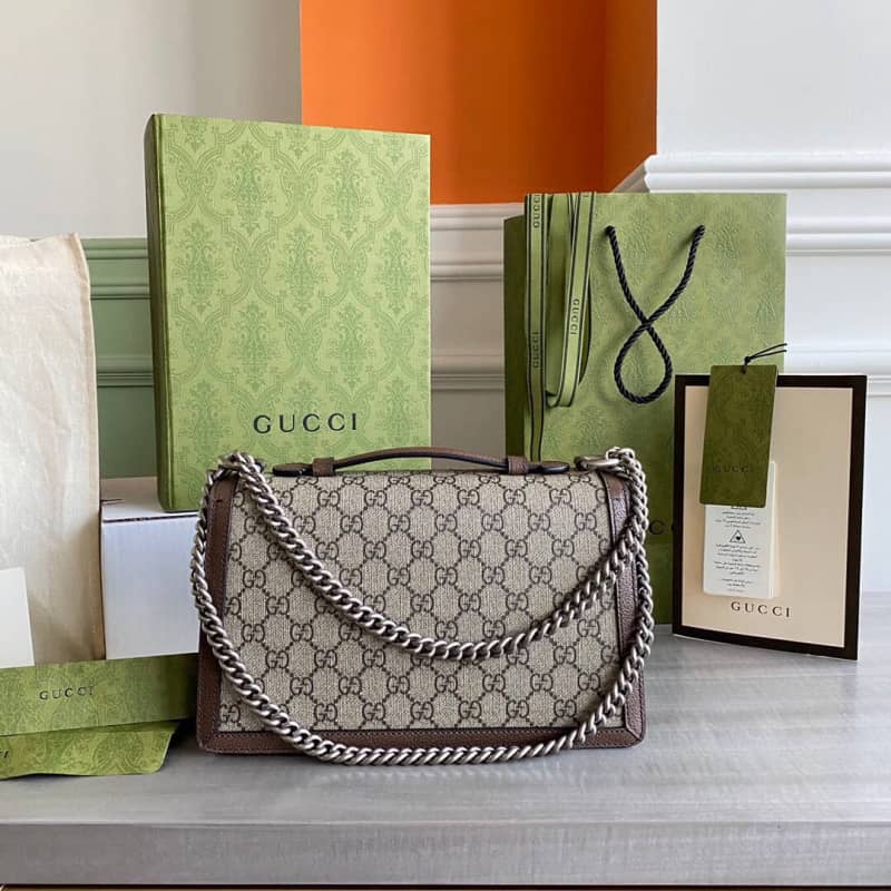 Gucci Dionysus GG Top Handle Bag Brown 621512 Replica - DEEPREPS