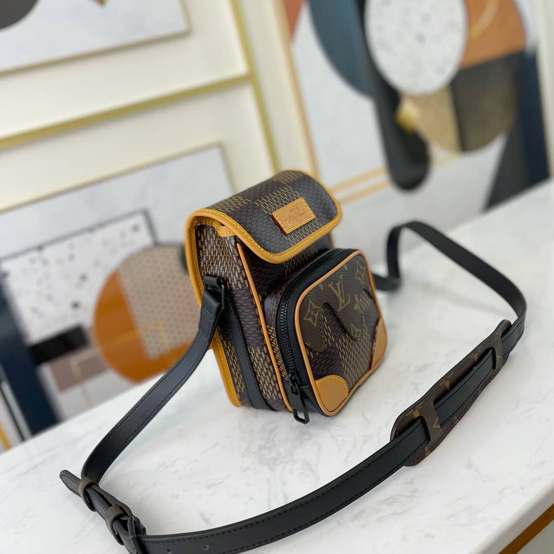 Louis Vuitton x Nigo Collab Damier Giant Crossbody Bag Replica N40357 - DEEPREPS