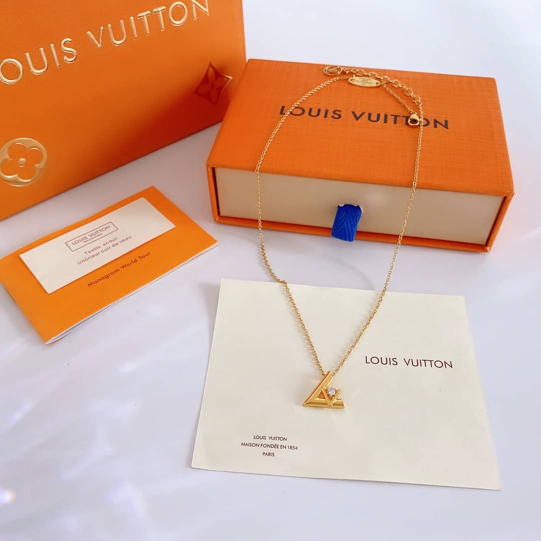 Knockoff Louis vuitton Logo Necklace - DEEPREPS