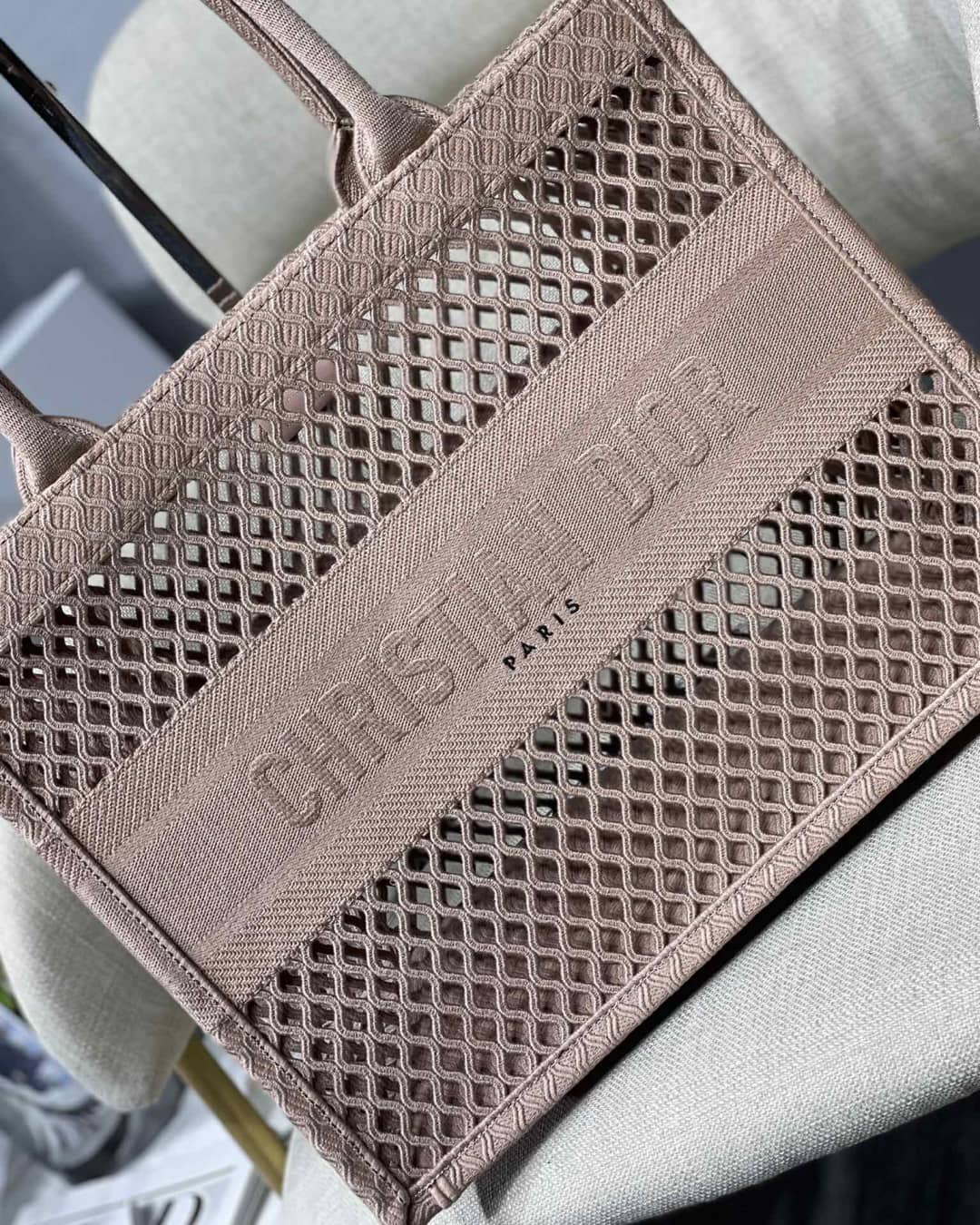 Christian Dior Mesh Book Tote Bag Dupe - DEEPREPS