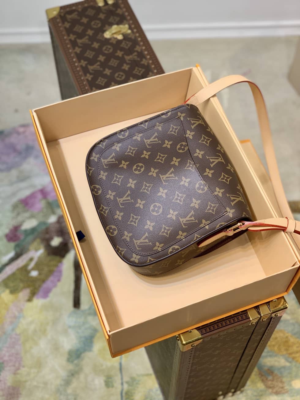 Louis Vuitton Saint Cloud Mini Monogram Canvas M51242 Replica Messenger Bag - DEEPREPS