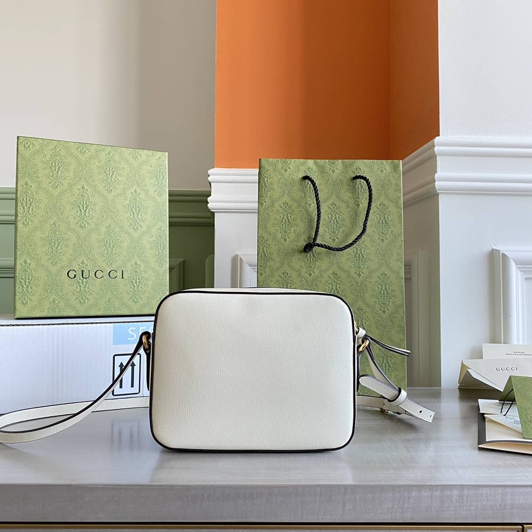 Gucci Horsebit 1955 GG Crossbody Bag Replica White 645454 - DEEPREPS