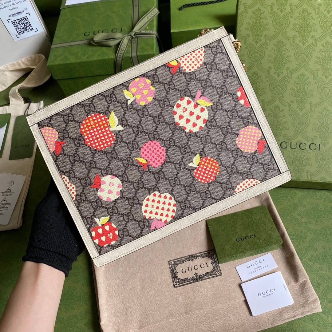 Gucci Purse Dupes Les Pommes Zip Pouch 664113 - DEEPREPS