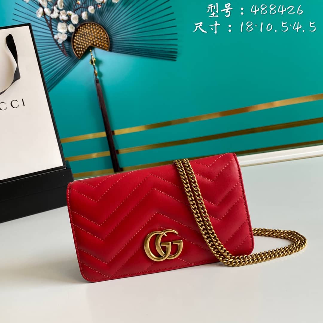 Gucci Crossbody Dupe Marmont GG Matelassé 488426 - DEEPREPS