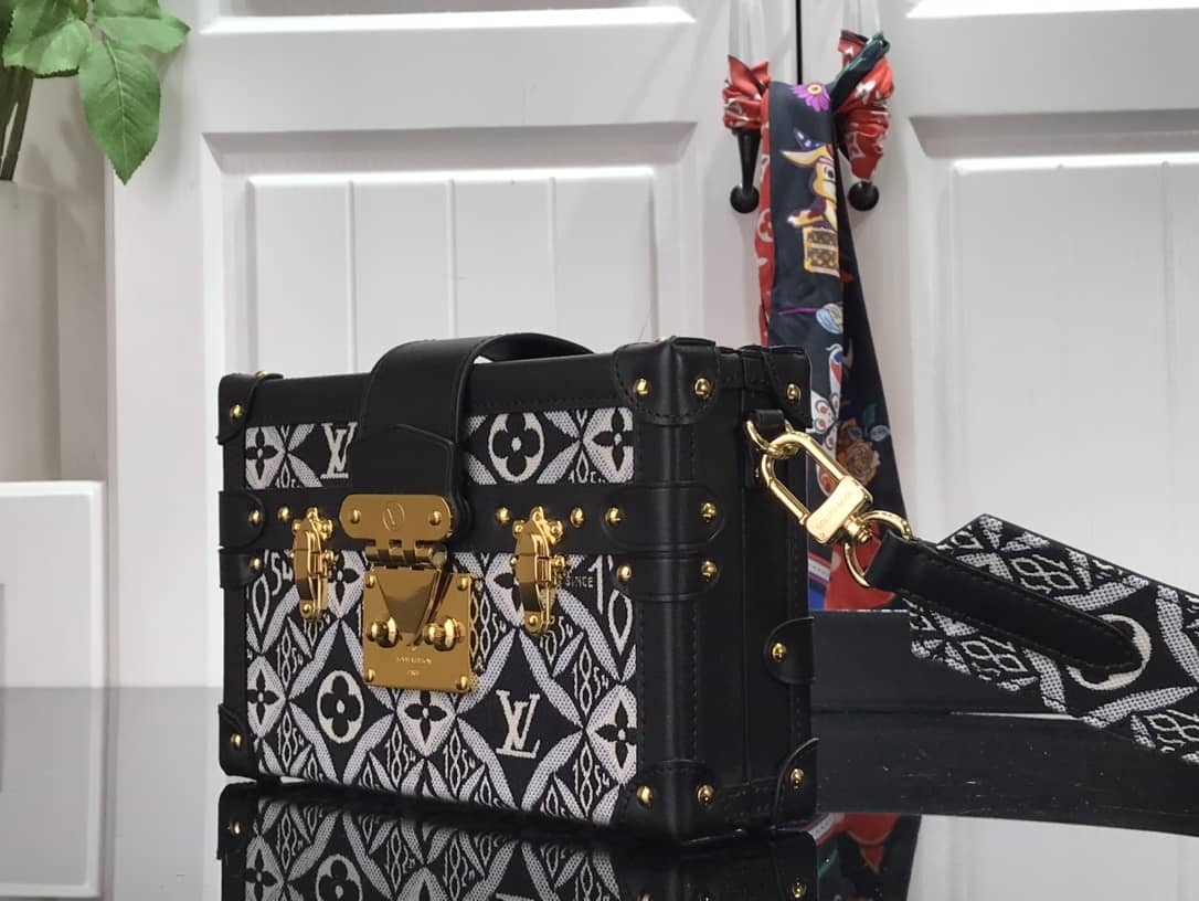 Louis Vuitton Since 1854 Petite Malle Replica Bag Black M57212 - DEEPREPS