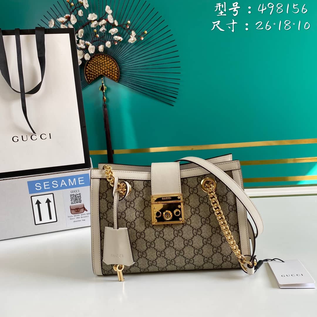 Gucci Padlock Small Berry Tote Replica 498156 - DEEPREPS