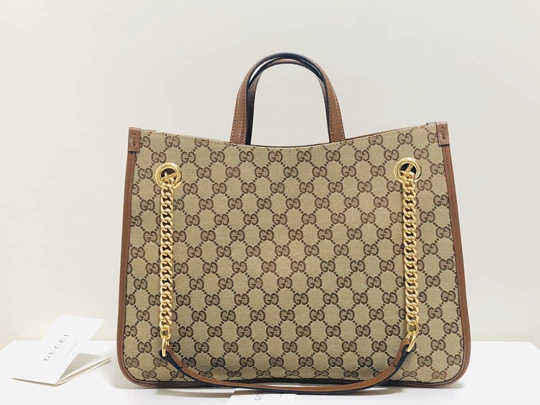 Gucci Horsebit 1955 Leather Tote Replica Brown 621144 - DEEPREPS