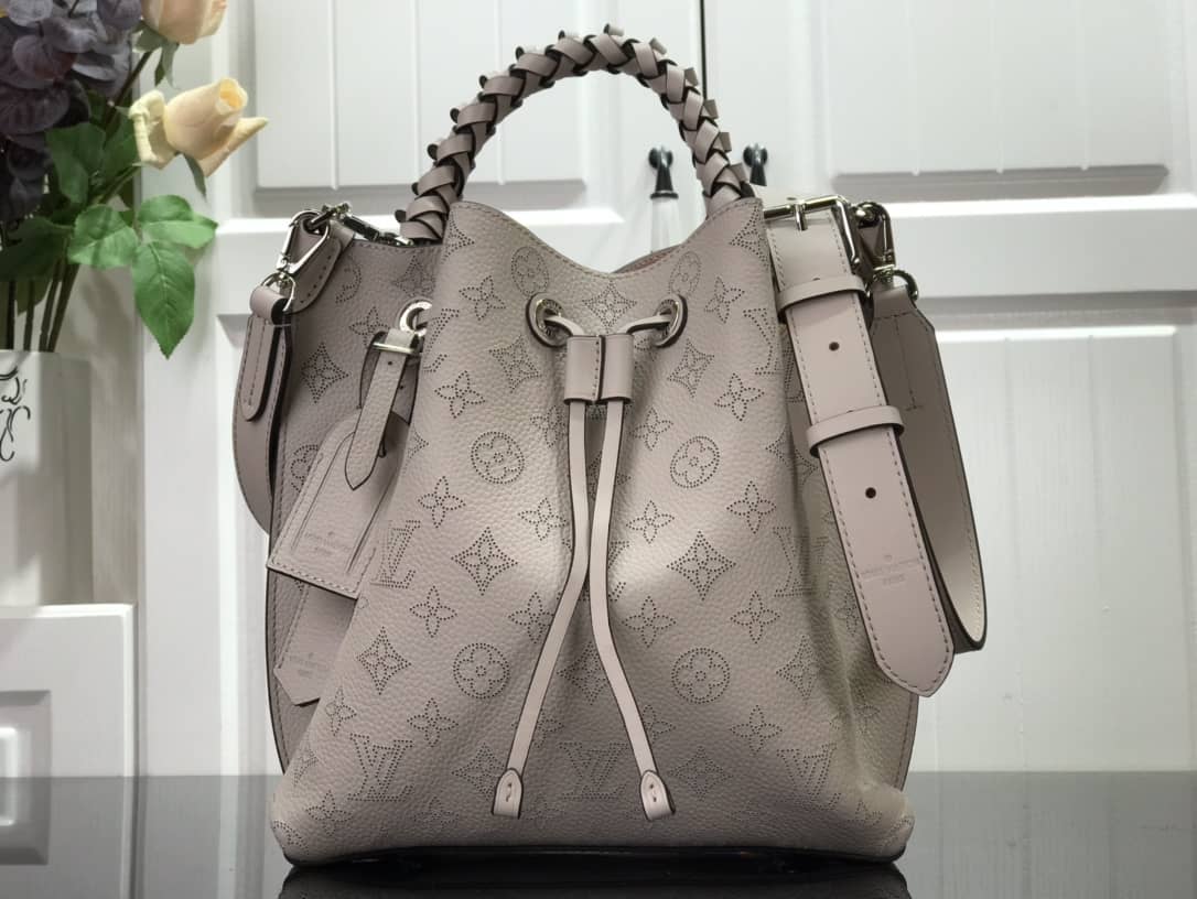Louis Vuitton Mahina Muria Replica Handbag Gray M55801 - DEEPREPS