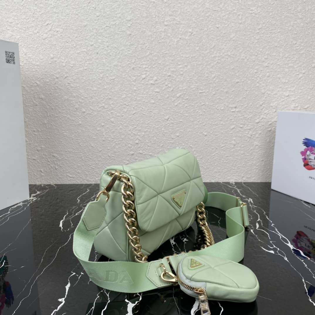 Prada System Nappa Leather Patchwork Replica Bag - DEEPREPS