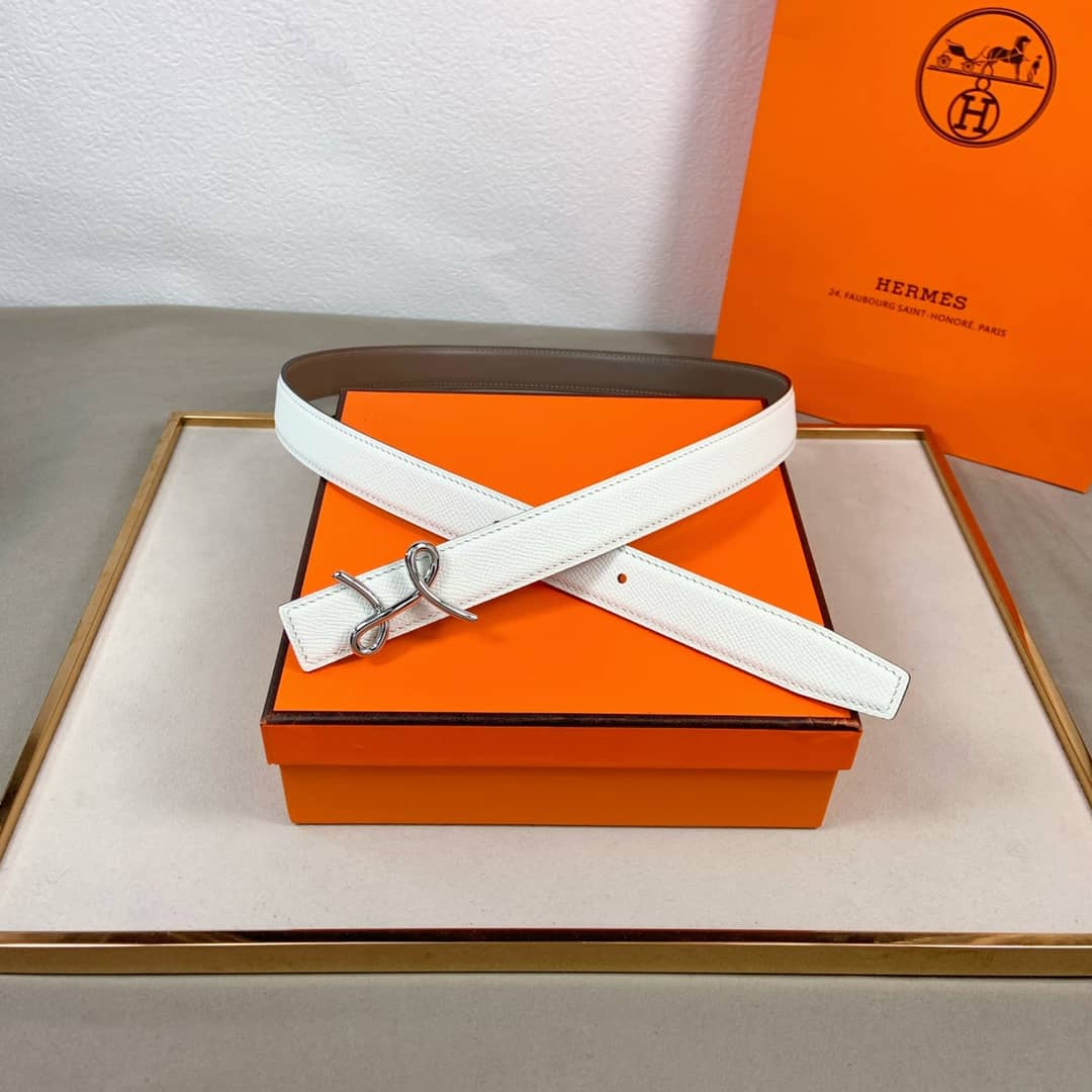 7 Star Hermes Leather Belt 24mm For Lady - DEEPREPS