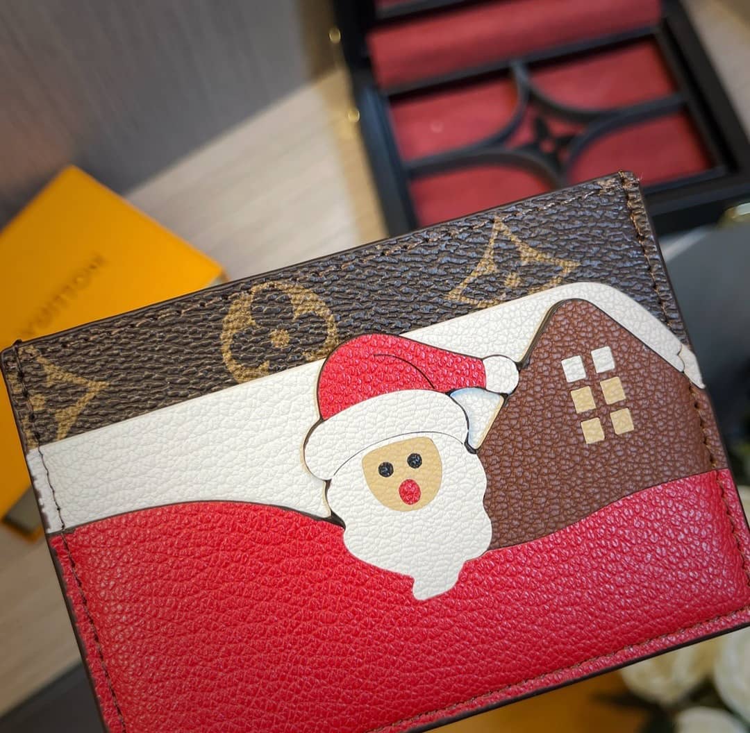 Louis Vuitton Wallet Replica Monogram Canvas Card Holder Christmas Collection - DEEPREPS