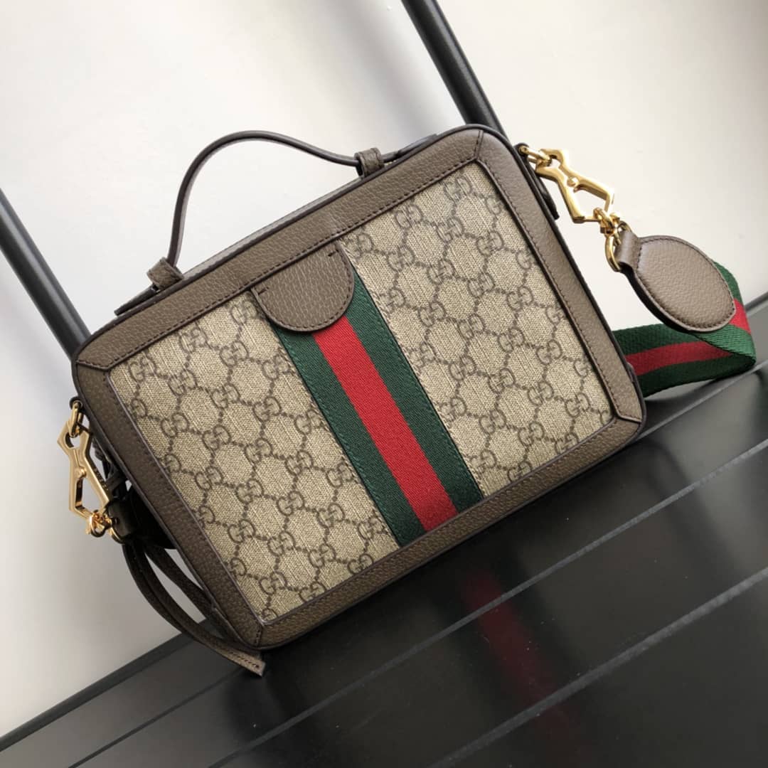 Gucci Ophidia Small GG Shoulder Bag Replica Brown 550622 - DEEPREPS
