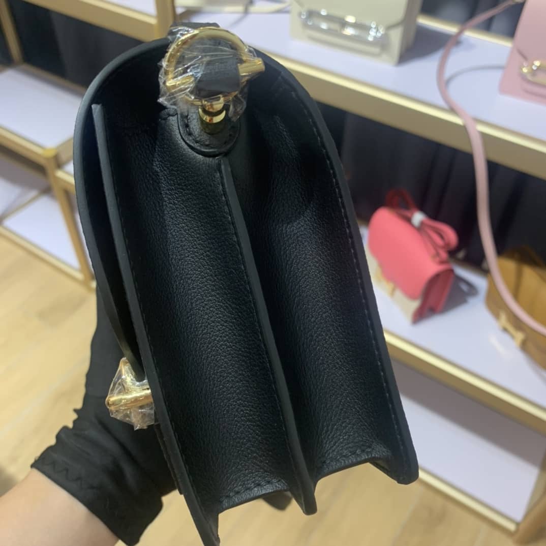 Hermes Roulis Mini Sac Evercolor Calfskin Leather Crossbody Bag - DEEPREPS