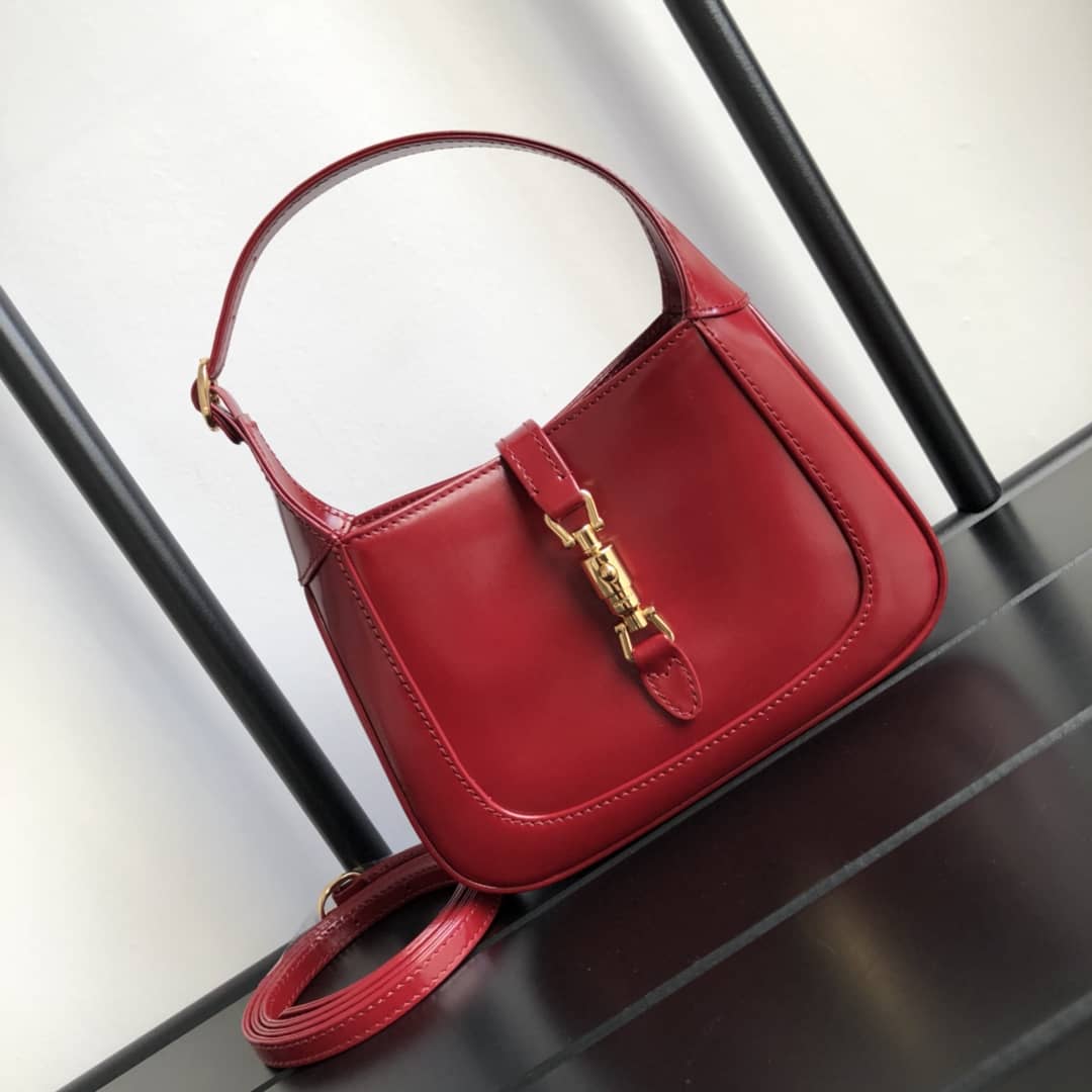 Gucci Jackie 1961 Mini Shoulder Bag Replica Red 637092 - DEEPREPS
