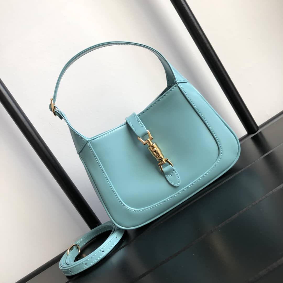 Gucci Jackie 1961 Mini Shoulder Bag Replica Blue 637092 - DEEPREPS