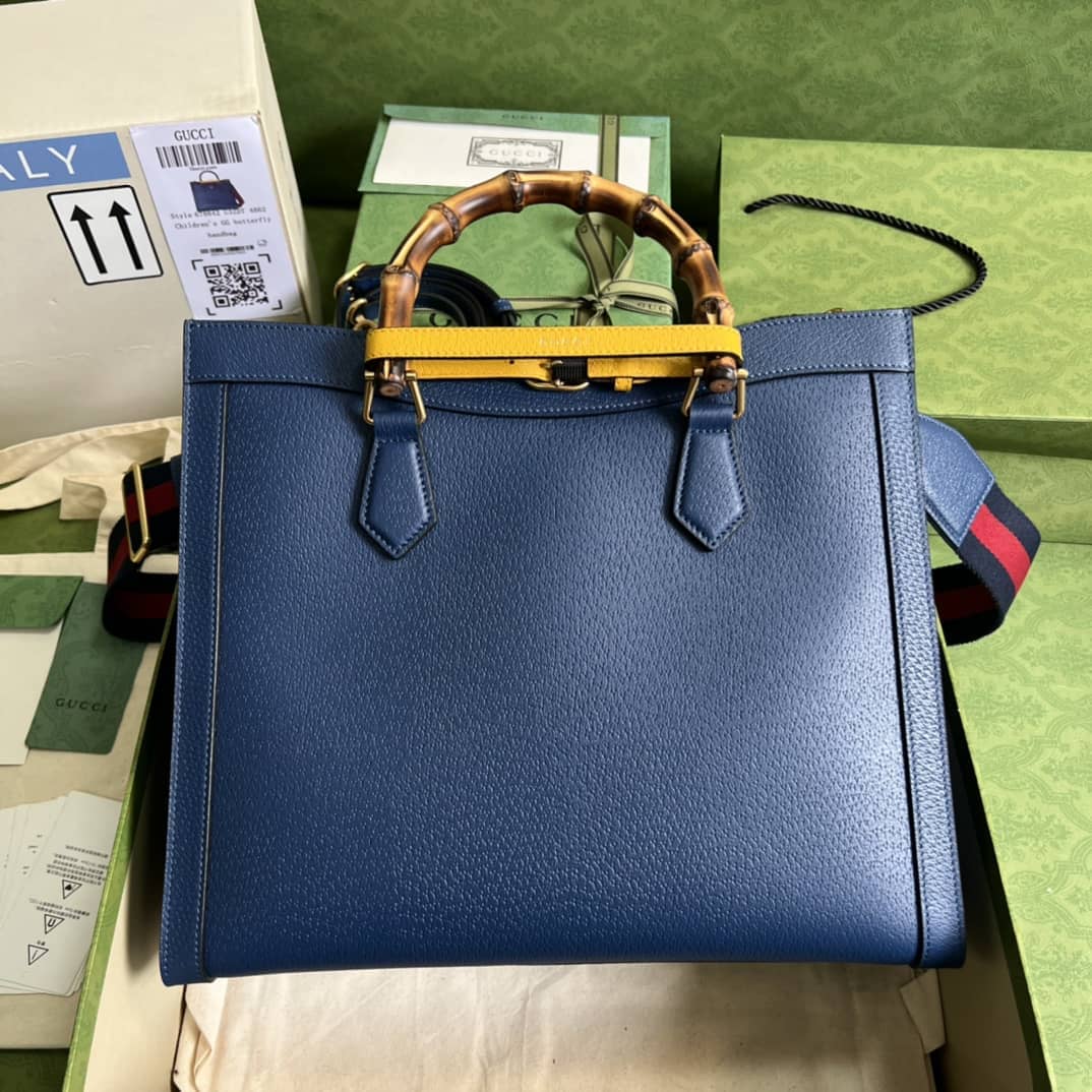 Gucci Diana Medium Blue 678842 Replica Tote Bag - DEEPREPS
