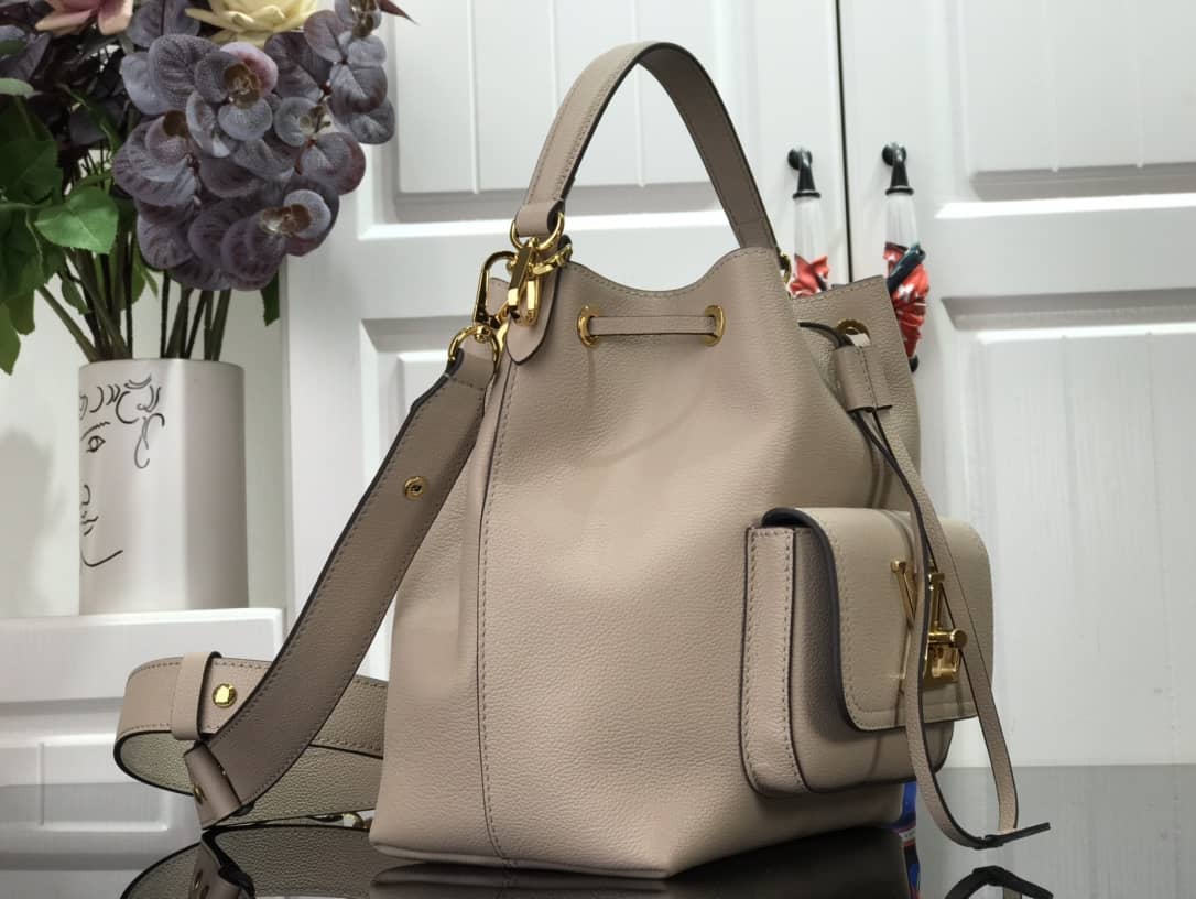 Louis Vuitton Lockme Replica Bucket Bag Gray M57688 - DEEPREPS