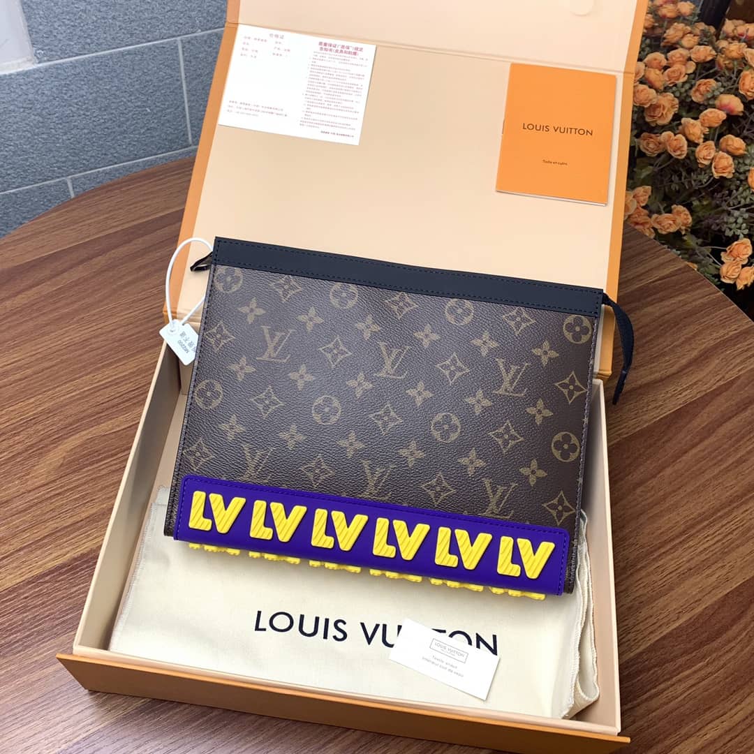Louis Vuitton Monogram Canvas Replica Pochette Voyage Brown M80792 - DEEPREPS