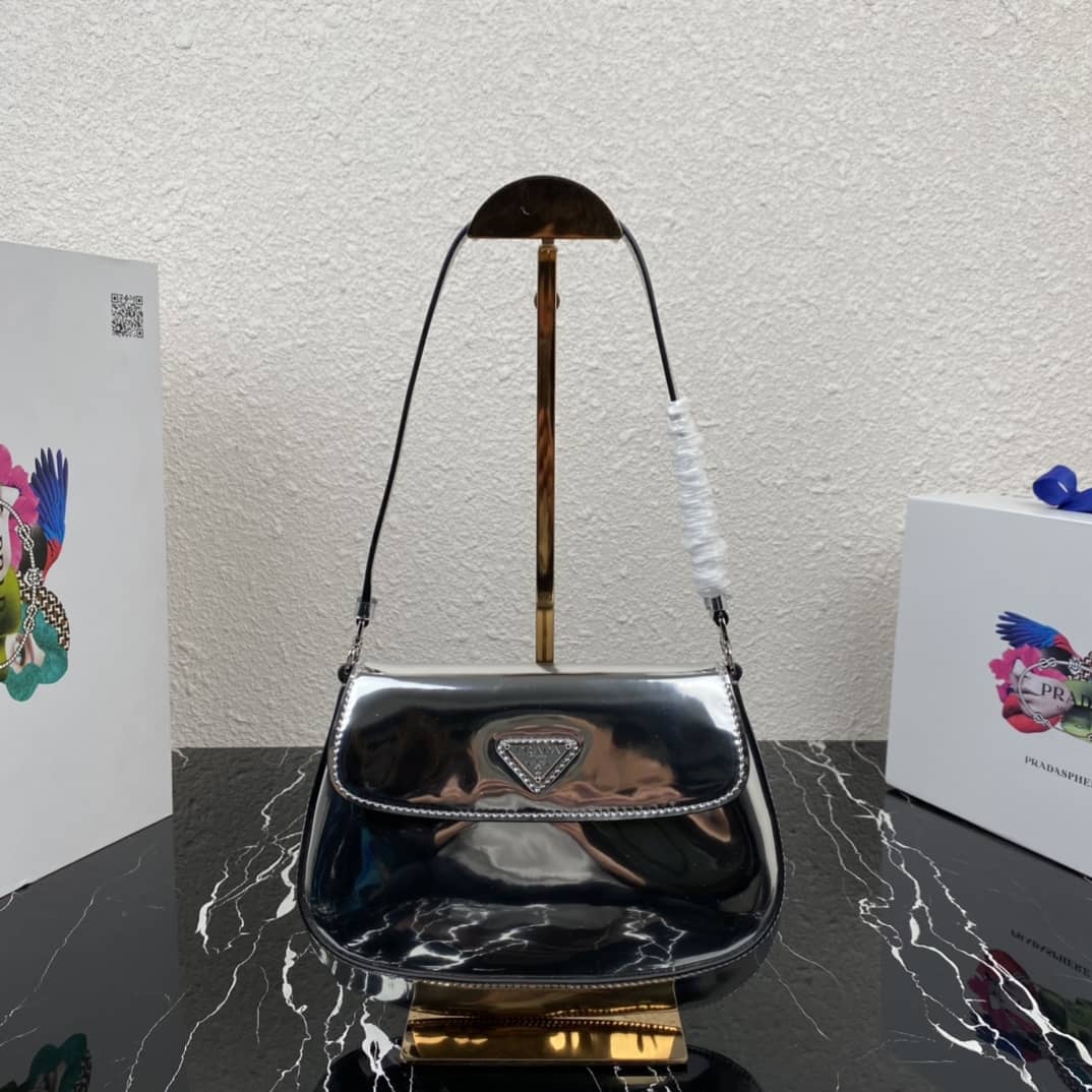 Prada Cleo Bag Dupe Brushed Leather Flap Replica Shoulder Bag - DEEPREPS