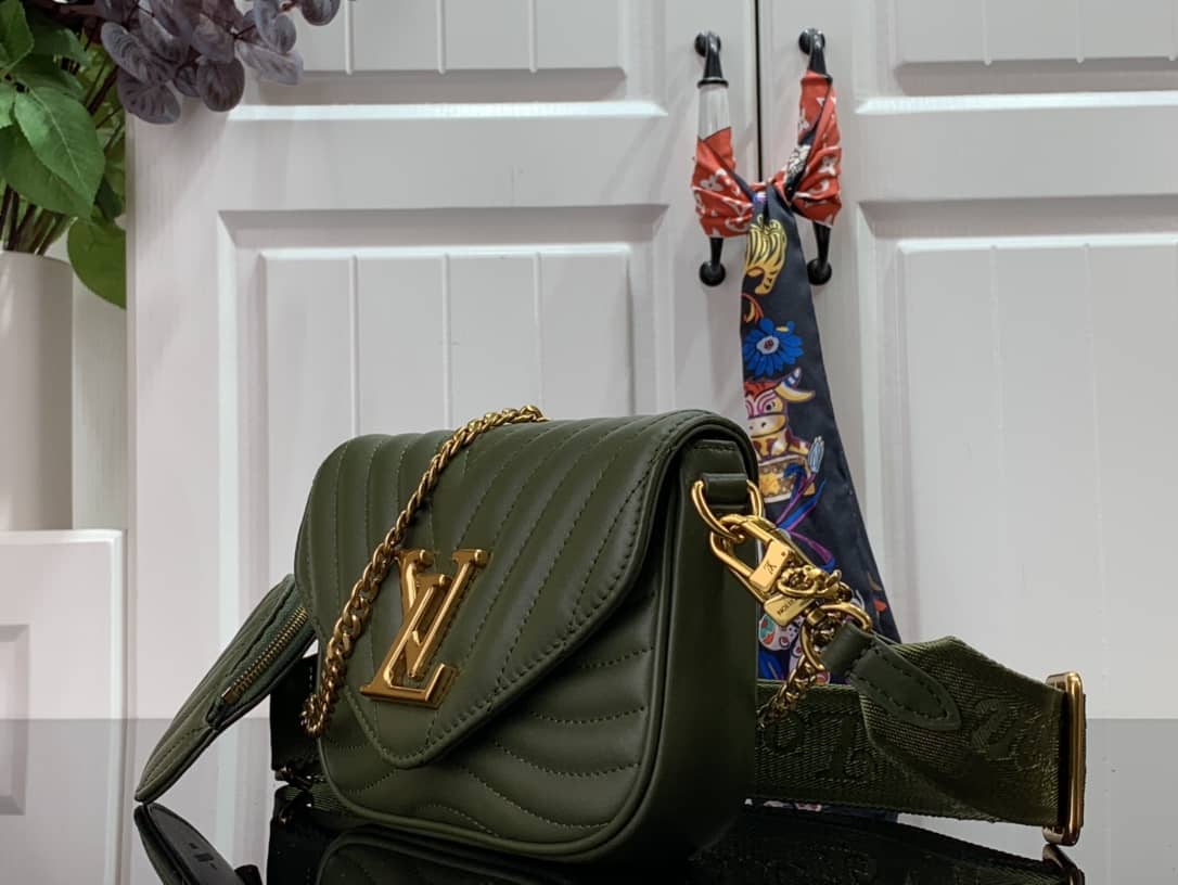 Louis Vuitton New Wave Multi Replica Pochette Green M56466 - DEEPREPS